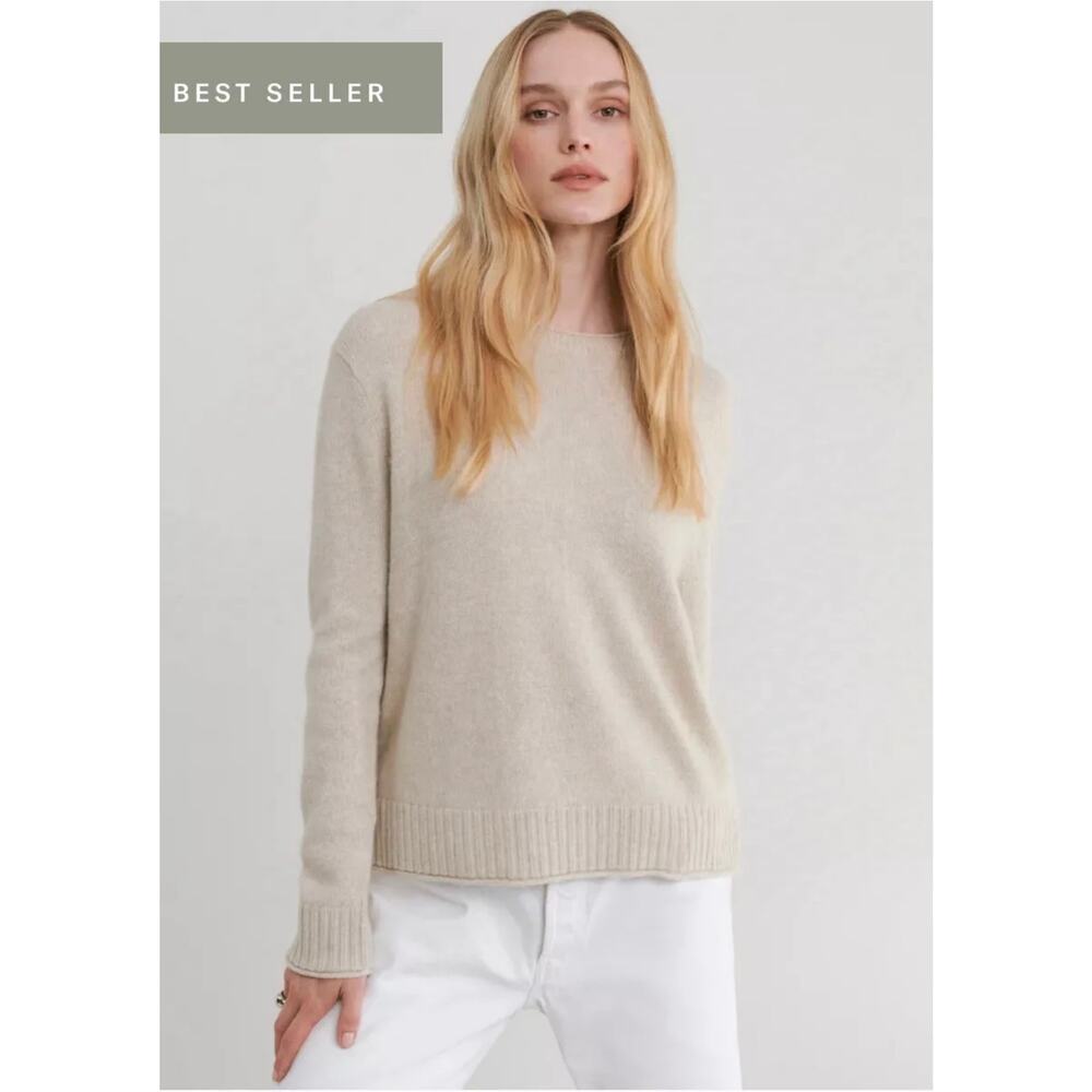 Jenni Kayne Beige Crew Neck Sweater